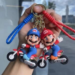 LLAVERO REFORZADO DE MORIO BROS CON MOTO X1 SURTIDO [0771]