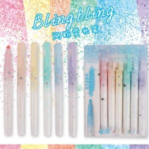 MARCADOR CON GLITTER 6PCS X1 CS-H823-6