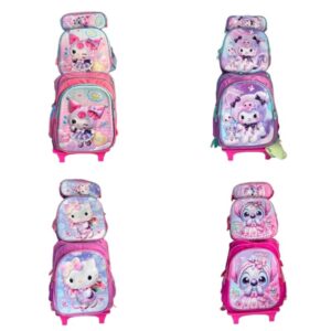 FINAL PRECIO FINAL!! CONJUNTO MOCHILA 16 PULGADA 3 CIERRE SIN CARRITO CARRITO SURT. 3848 [21338-4]