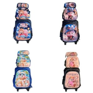 FINAL PRECIO FINAL!! CONJUNTO MOCHILA 16 PULGADA 3 CIERRE SIN CARRITO LABUBU/CAPYBARA. 3848 [21338-4]