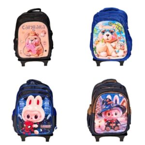 OFERTA PRECIO FINAL!! MOCHILA 16 PULGADA 3 CIERRE SIN CARRITO X1U LABUBU&CAPYBARA. 3831 [21338-3]