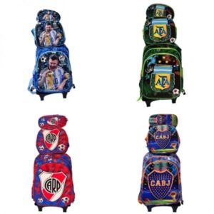 FINAL! CONJUNTO MOCHILA C/RELIEVE 16 PULGADAS 3 CIERRE SIN CARRITO SURT. 0042 [X-164]