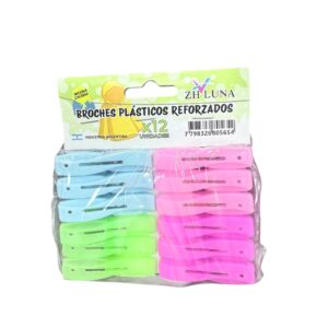 BROCHES PLASTICOS X 12PCS ZH LUNA