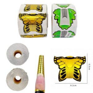MOLDE ADHESIVO P/UÑAS 500PCS COD.15330/15329