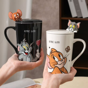 AA0578 TAZA CERAMICA GATO Y RATON
