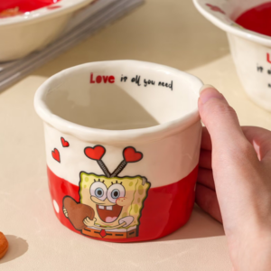 AA0585 BOWL CHICO AMARILLO CON CORAZON