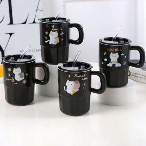 AA0653 TAZA CERAMICA CON SORBETE GATOS