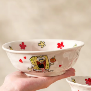 AA0583 BOWL CERAMICA 6.5" AMARILLO CON FLOR