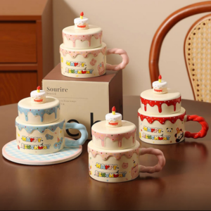 AA0696 TAZA CERAMICA FORMA DE TORTA