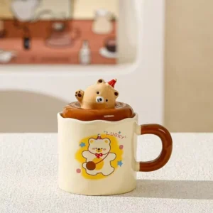 AA0808 TAZA CERAMICA ANIMALES CON DONA