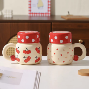 AA1431 TAZA CERAMICA ROJA