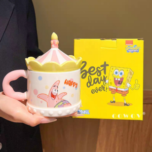 AA0580 TAZA CERAMICA CARROUSEL AMARILLO
