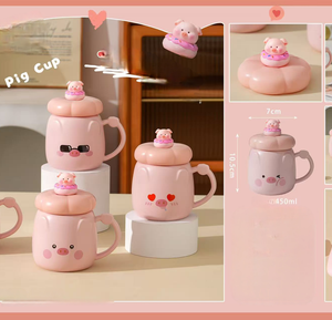 AA1424 TAZA CERAMICA CON CARA DE CERDITO