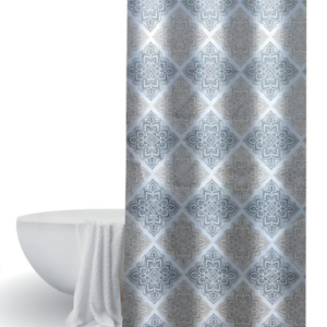 AA3039 CORTINA DE BAÑO TLEA TEFLON ANTIHONGO CON DISEÑO