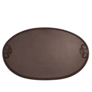 AA1185 INDIVIDUAL OVALADO CON DISEÑO MARRON X6