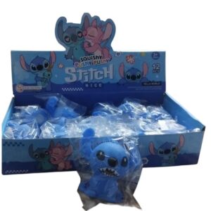 CAJA DE SQUISHY DE STITCH ROSA/AZUL X12 [X0827-4]