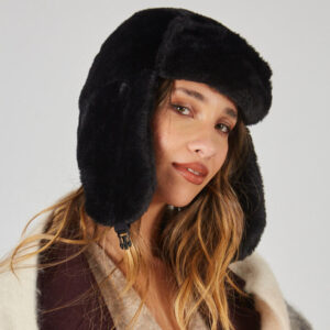 COY204512 - GORRO AVIADOR NEGRO