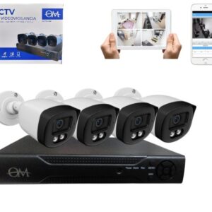 KIT VIDEOVIGILANCIA GRABADOR + 4 CAMARAS 1080P HD