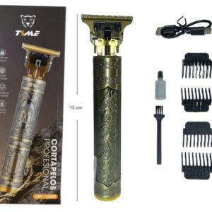 CORTA PELO RECARGABLE DORADO CORTAPELO MAQUINA