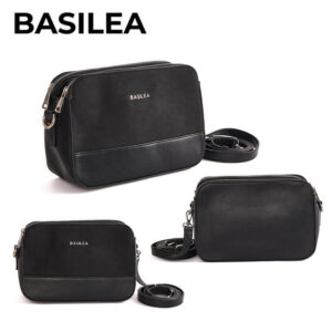 JVBA0235B - BANDOLERA DE PU LISO COMBINADO CON GAMUZA