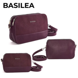 JVBA0236B - BANDOLERA DE PU LISO COMBINADO CON GAMUZA