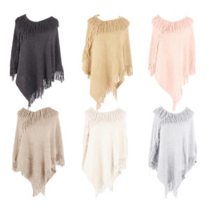 LN34UO8378 - PONCHO TEJIDO PANAL DE ABEJA