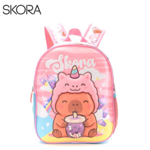 MD42185 - MOCHILA PETIT TERMOFORMADA CAPIBARA UNICORNIO 12"