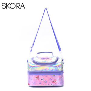 MD43129 - LUNCHERA 2 PISOS CON CORREA THINK HAPPY PETS LUMO 23.5 X 14.5 X 12 CM