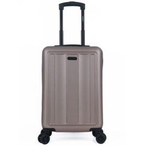 MD43876 - CARRY ON CHECK IN HARD ABS VISON 20" SIN EXPANSION 4 RUEDAS FIJAS DOBLES Y MANIJA METALICA EXTENSIBLE