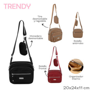 TA18826 - MORRAL C/MONEDERO TRENDY