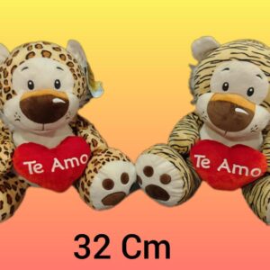 TIGRE/LEOPARDO CON CORAZON 30CM