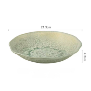 AA1014 PLATO HONDO CERAMICA 8.5" VERDE