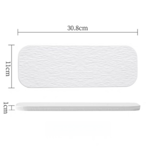 AA1434 PLATO CERAMICA 12" BLANCO