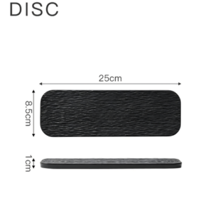 AA1437 PLATO CERAMICA 10" NEGRO
