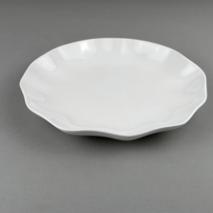 AA1489 PLATO CERAMICA BLANCA CON DISEÑO
