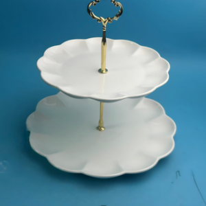 AA1495 PLATO CERAMICA BLANCO DOBLE REDONDO