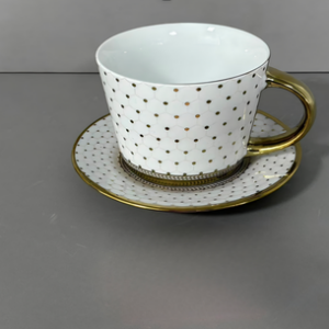 AA1503 TAZA CON PLATO CERAMICA CON DISEÑO
