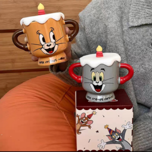 AA1003 TAZA CON 2 ASAS GATO Y RATON