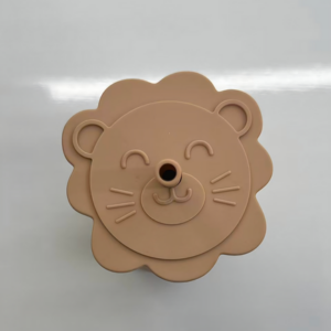 AA1626 VASO SILICONA CON SORBETE LEON PARA BEBE