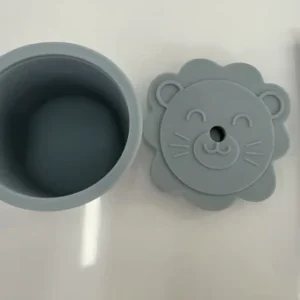 AA1627 VASO SILICONA CON SORBETE LEON PARA BEBE