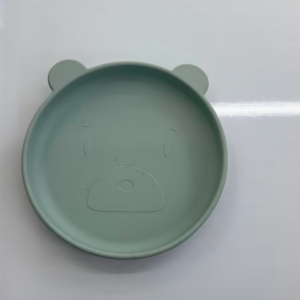 AA1657 PLATO SILICONA FORMA OSO PARA BEBE