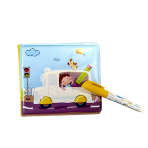 AA1256 LIBRO PARA BAÑERA TRANSPORTES CON LAPIZ