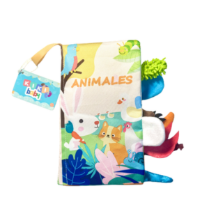 AA1250 LIBRO DE TELA ANIMALES DE JARDIN CON COLAS
