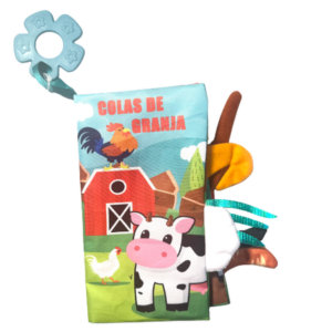 AA1246 LIBRO DE TELA ANIMALES DE CAMPO CON COLAS