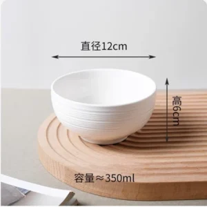 AA1511 BOWL CERAMICA BLANCO CON LUNARES