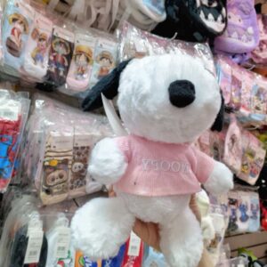 SNOOPY ROPA ROSA 20CM