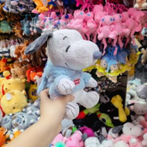SNOOPY CELESTE CON GORRO 20CM