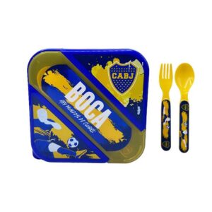 CKBO269 - LUNCH BOX CON CUBIERTOS BOCA JR.