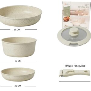 SET DE OLLAS 5 PCS ESPESOR ORYX
