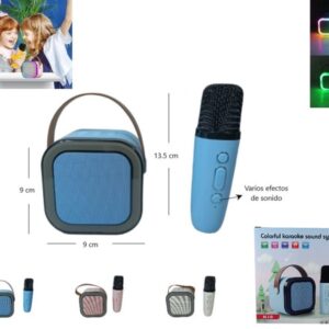 PARLANTE BLUETOOTH CON LUZ C/1 MICROFONO BT